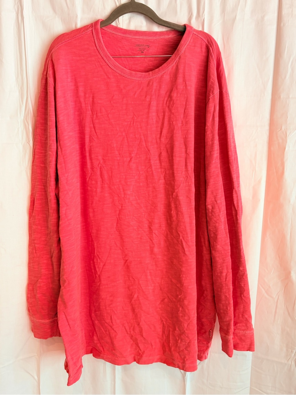 Vineyard Vines Long-Sleeve Crewneck Shirt in peach